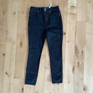 Madewell 11" High-Rise Skinny Jeans in Lunar Wash